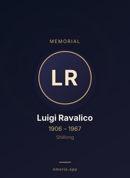 Memorial portrait of Luigi Ravalico