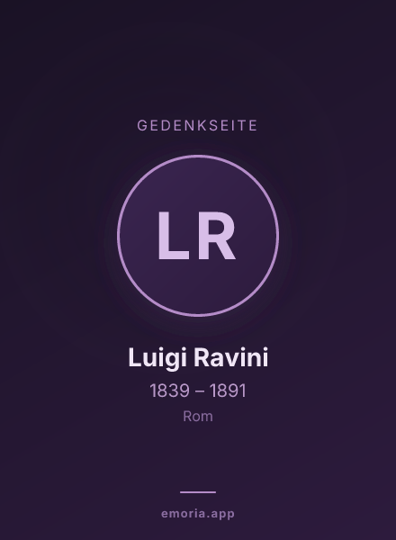 Gedenkportrait von Luigi Ravini