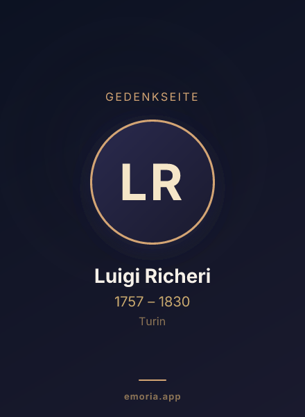 Gedenkportrait von Luigi Richeri