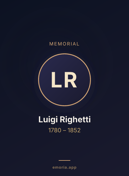 Memorial portrait of Luigi Righetti