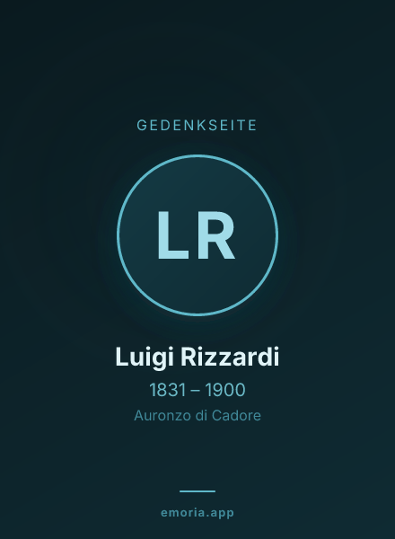 Gedenkportrait von Luigi Rizzardi