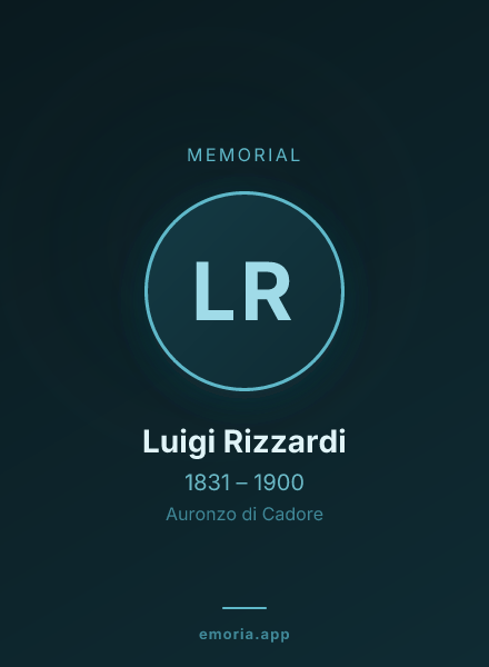 Memorial portrait of Luigi Rizzardi