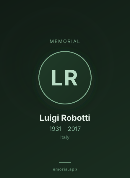 Memorial portrait of Luigi Robotti