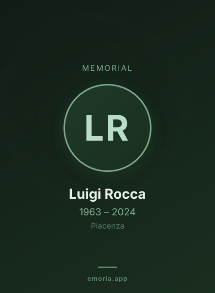 Memorial portrait of Luigi Rocca
