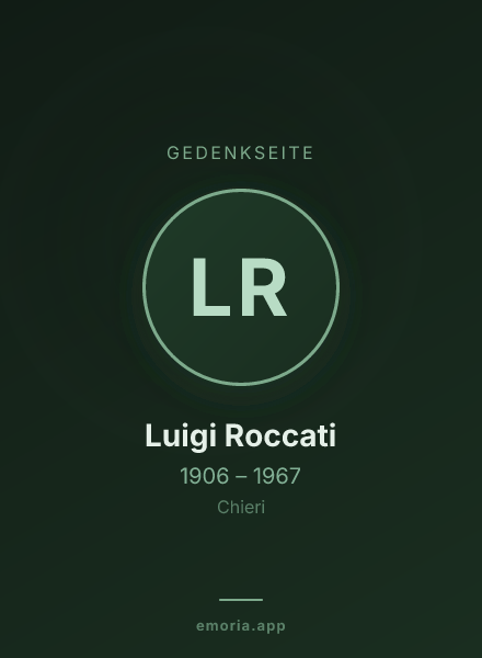 Gedenkportrait von Luigi Roccati