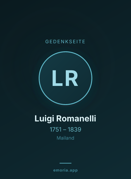 Gedenkportrait von Luigi Romanelli