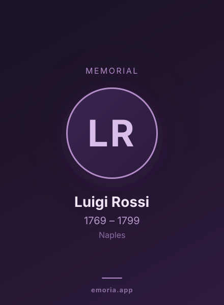 Memorial portrait of Luigi Rossi