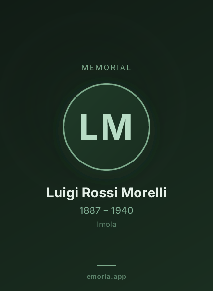 Memorial portrait of Luigi Rossi Morelli