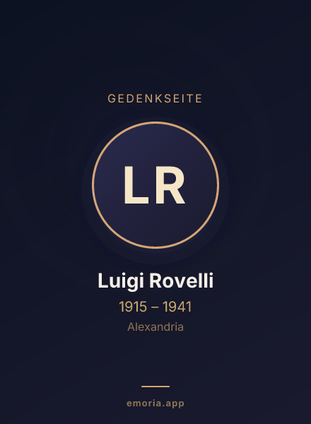 Gedenkportrait von Luigi Rovelli