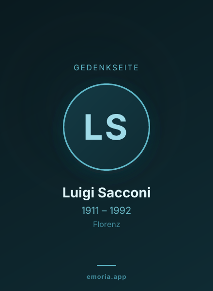 Gedenkportrait von Luigi Sacconi