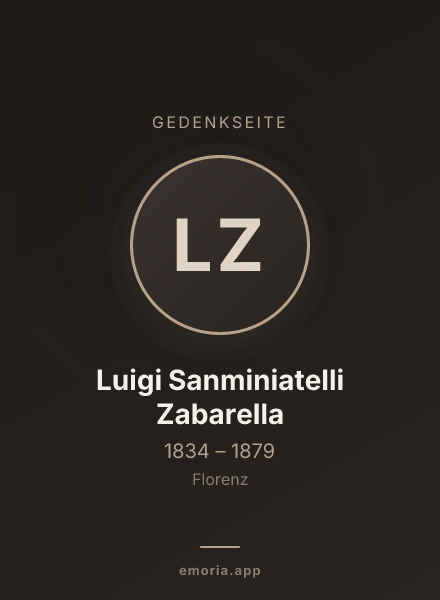 Gedenkportrait von Luigi Sanminiatelli Zabarella