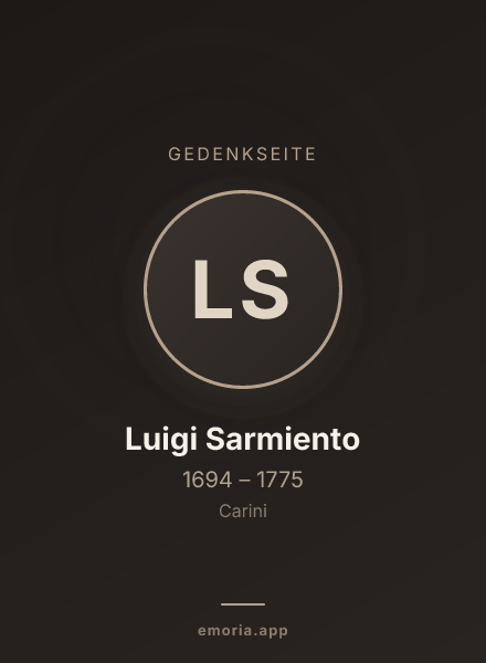 Gedenkportrait von Luigi Sarmiento