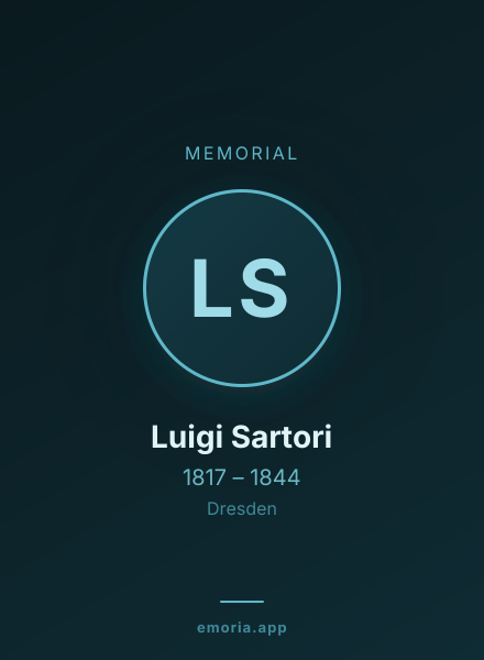 Memorial portrait of Luigi Sartori