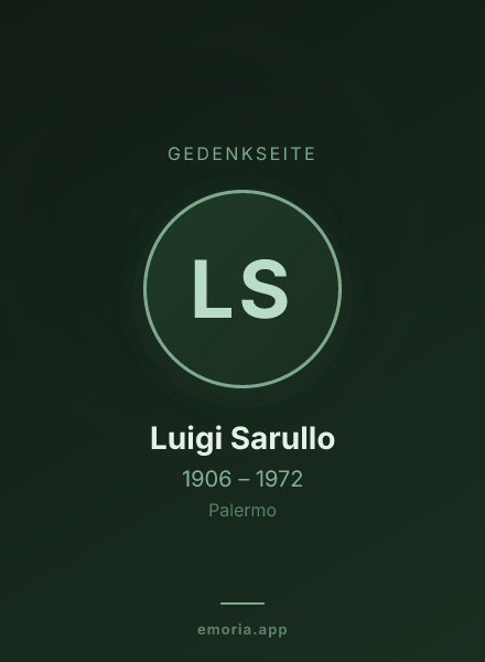 Gedenkportrait von Luigi Sarullo