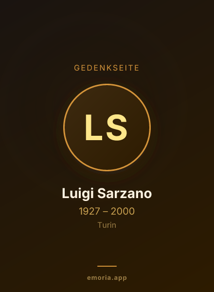 Gedenkportrait von Luigi Sarzano