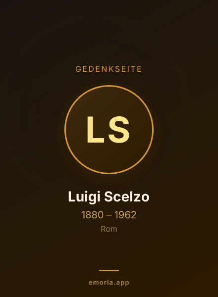 Gedenkportrait von Luigi Scelzo