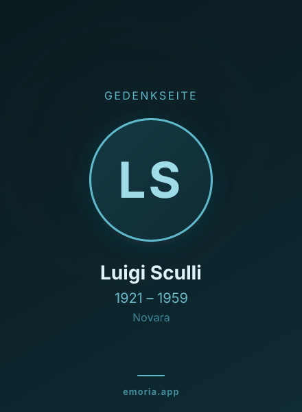 Gedenkportrait von Luigi Sculli