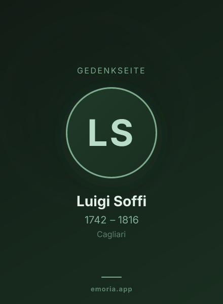 Gedenkportrait von Luigi Soffi