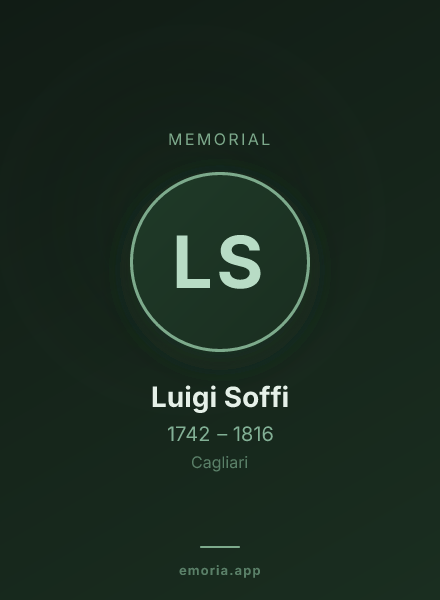 Memorial portrait of Luigi Soffi