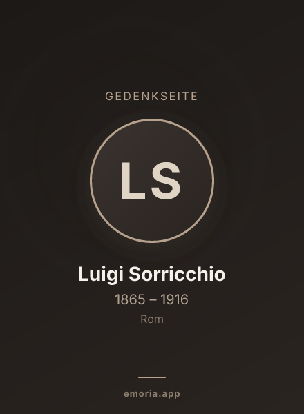 Gedenkportrait von Luigi Sorricchio