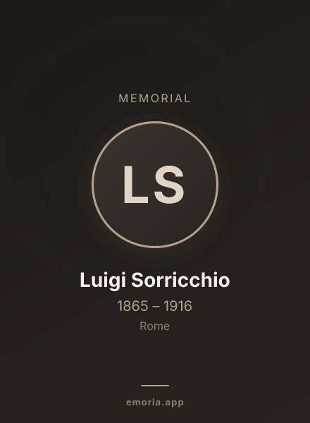 Memorial portrait of Luigi Sorricchio