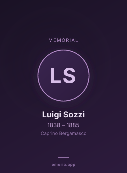 Memorial portrait of Luigi Sozzi