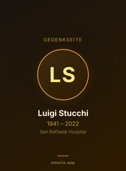 Gedenkportrait von Luigi Stucchi