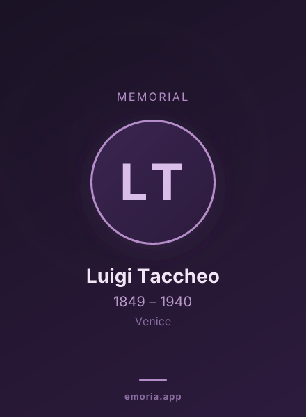 Memorial portrait of Luigi Taccheo