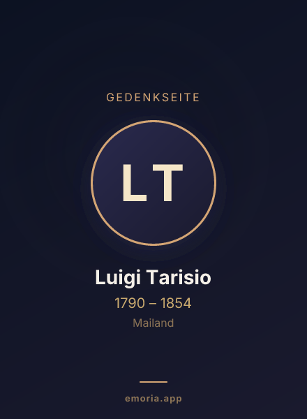 Gedenkportrait von Luigi Tarisio