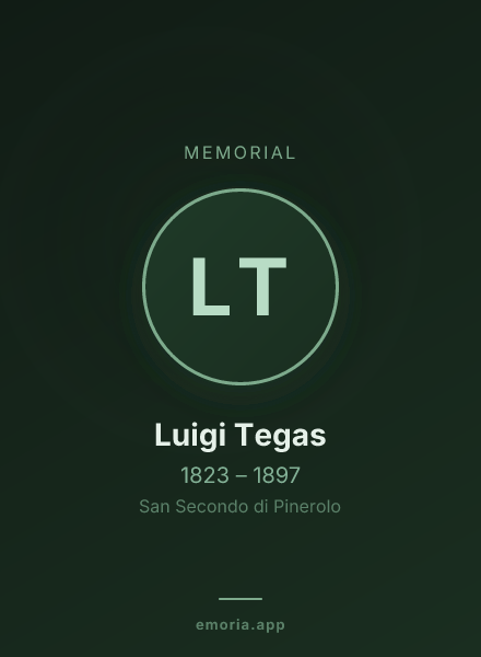Memorial portrait of Luigi Tegas