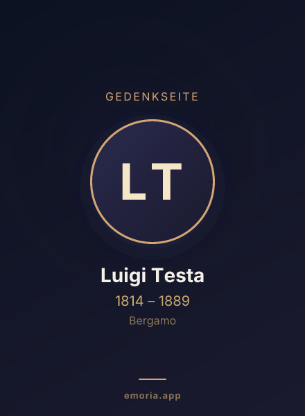 Gedenkportrait von Luigi Testa