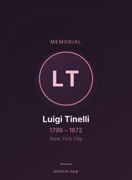 Memorial portrait of Luigi Tinelli