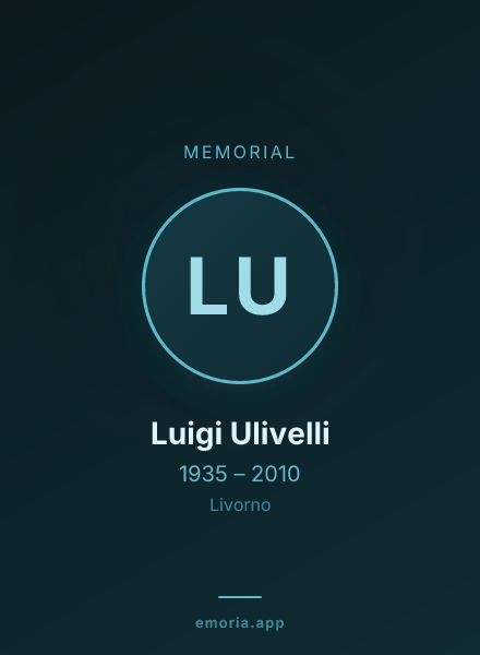 Memorial portrait of Luigi Ulivelli
