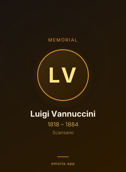 Memorial portrait of Luigi Vannuccini