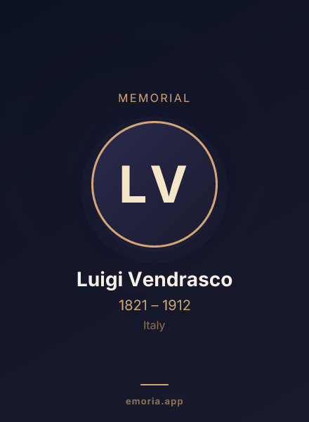 Memorial portrait of Luigi Vendrasco