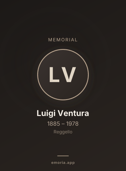 Memorial portrait of Luigi Ventura