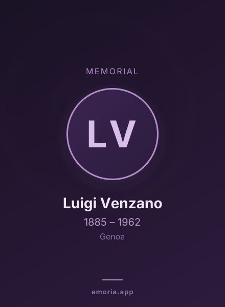 Memorial portrait of Luigi Venzano
