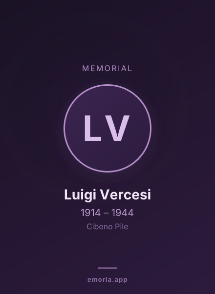 Memorial portrait of Luigi Vercesi