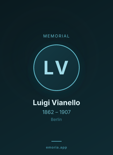 Memorial portrait of Luigi Vianello