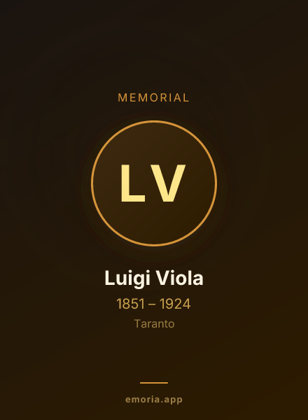 Memorial portrait of Luigi Viola