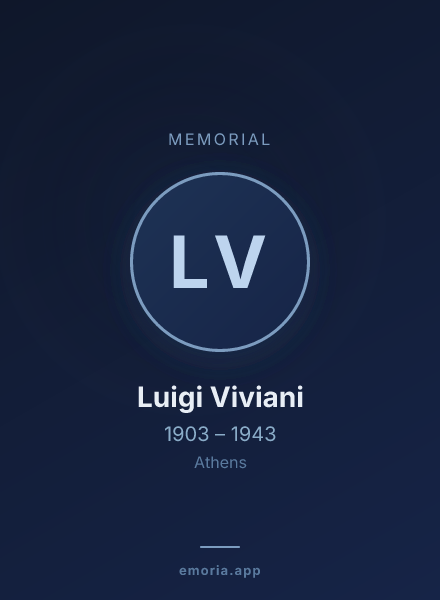 Memorial portrait of Luigi Viviani