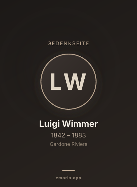 Gedenkportrait von Luigi Wimmer