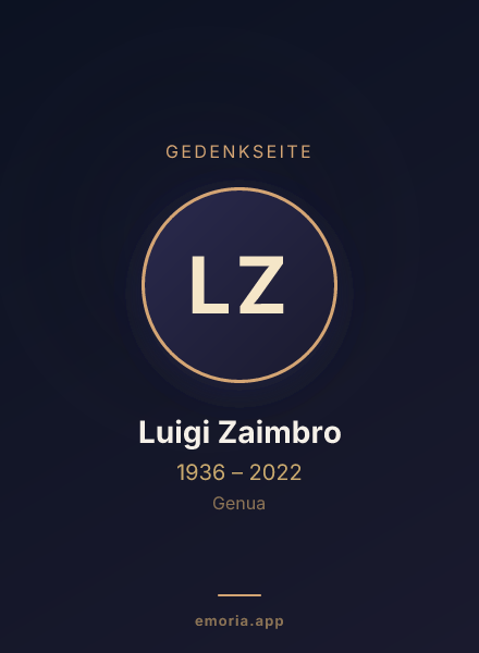 Gedenkportrait von Luigi Zaimbro