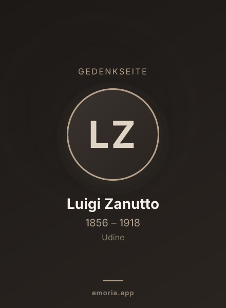 Gedenkportrait von Luigi Zanutto