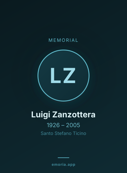 Memorial portrait of Luigi Zanzottera