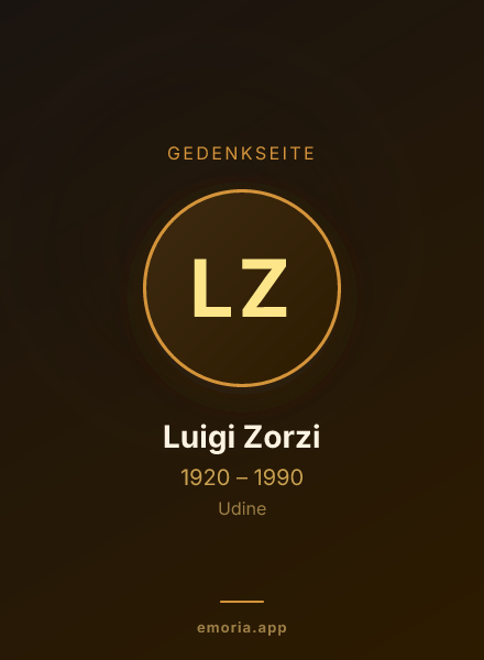 Gedenkportrait von Luigi Zorzi