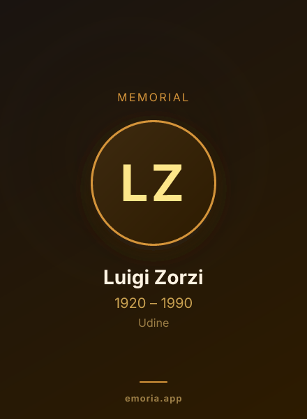 Memorial portrait of Luigi Zorzi