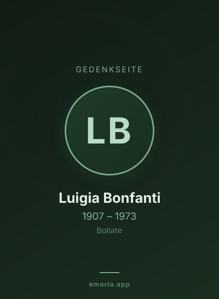 Gedenkportrait von Luigia Bonfanti