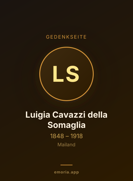 Gedenkportrait von Luigia Cavazzi della Somaglia