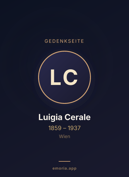 Gedenkportrait von Luigia Cerale